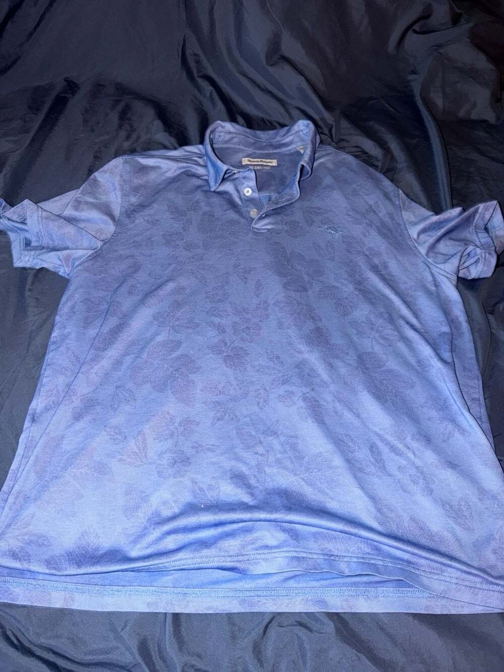 Tommy Bahama IslandZone Floral Polo Shirt Blue Size XL
B3